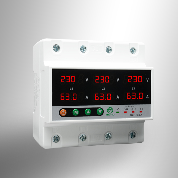 Phase control of three-phase industrial load 63 amps کنترل فاز بار سه فاز صنعتی 63 آمپر - 1